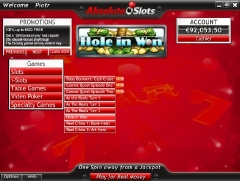 Absolute Slots Casino Lobby